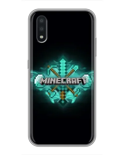 Чехол для Samsung Galaxy A01 Core с картинкой «Minecraft Diamond лого» Чехол для Samsung Galaxy A01 Core с картинкой «Minecraft Diamond лого»