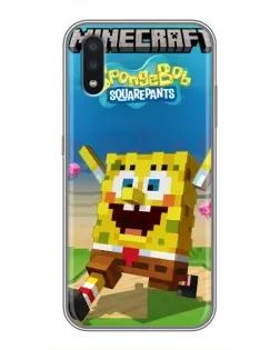 Чохол для Samsung Galaxy A01 Core з картинкою «Губка Боб Minecraft» Чохол для Samsung Galaxy A01 Core з картинкою «Губка Боб Minecraft»