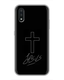 Чохол для Samsung Galaxy A01 Core з картинкою «Графічний хрест Jesus»
