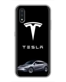 Чохол для Samsung Galaxy A01 Core з картинкою «Tesla Model Y»