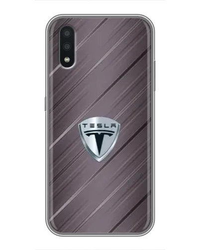 Чохол для Samsung Galaxy A01 Core з картинкою «Металева текстура Tesla»