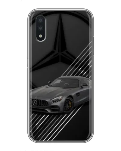 Чехол для Samsung Galaxy A01 Core с картинкой «Mercedes AMG — графика»