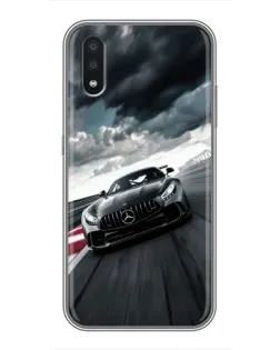 Чехол для Samsung Galaxy A01 Core с картинкой «Гоночный Mercedes AMG»