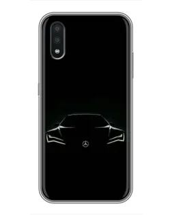 Чехол для Samsung Galaxy A01 Core с картинкой «Mercedes — силуэт авто» Чехол для Samsung Galaxy A01 Core с картинкой «Mercedes — силуэт авто»