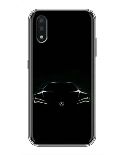 Чехол для Samsung Galaxy A01 Core с картинкой «Mercedes — силуэт авто» Чехол для Samsung Galaxy A01 Core с картинкой «Mercedes — силуэт авто»