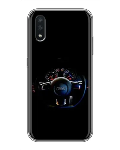 Чехол для Samsung Galaxy A01 Core с картинкой «Салон Audi — руль»