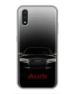 Чехол для Samsung Galaxy A01 Core с картинкой «Audi — градиентный контур»