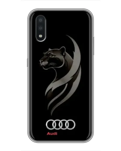Чехол для Samsung Galaxy A01 Core с картинкой «Графика — пантера и Audi»