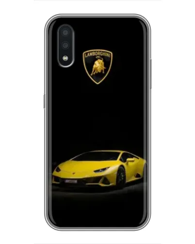 Чехол для Samsung Galaxy A01 Core с картинкой «Lamborghini желтый акцент»