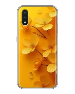 Чехол для Samsung Galaxy A01 Core с картинкой «Золотые лепестки»