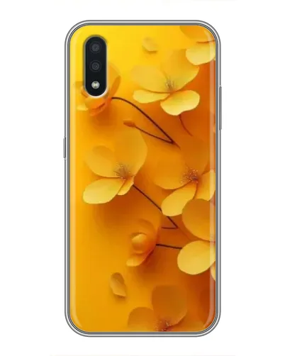 Чехол для Samsung Galaxy A01 Core с картинкой «Золотые лепестки»