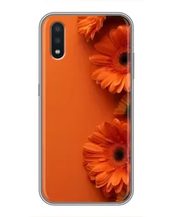 Чехол для Samsung Galaxy A01 Core с картинкой «Оранжевые герберы»