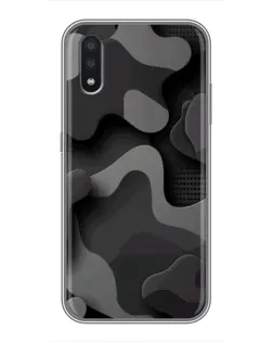 Чохол для Samsung Galaxy A01 Core з картинкою «Темний абстрактний камуфляж»