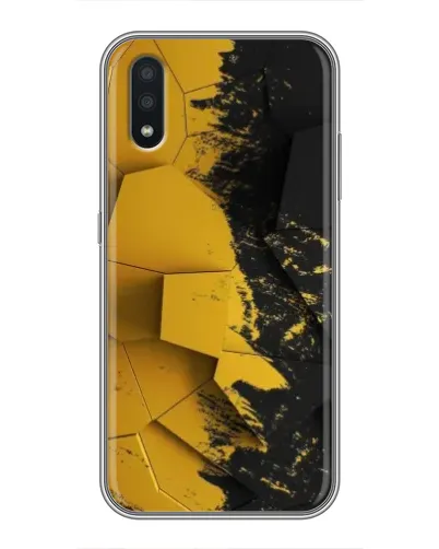 Чехол для Samsung Galaxy A01 Core с картинкой «Золотые осколки геометрии»