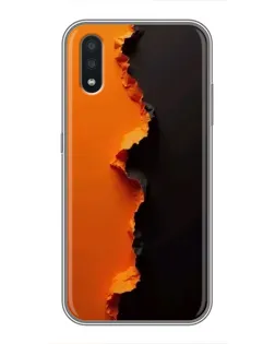 Чехол для Samsung Galaxy A01 Core с картинкой «Оранжевый разлом»