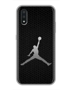 Чехол для Samsung Galaxy A01 с картинкой «Jordan Dark Carbon»