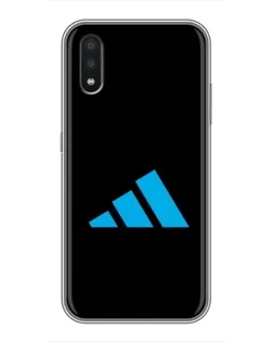 Чехол для Samsung Galaxy A01 с картинкой «Adidas Cyan Logo»