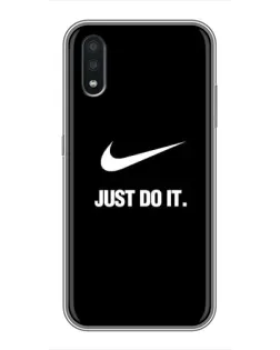 Чехол для Samsung Galaxy A01 с картинкой «Классический принт Nike»