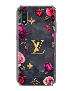 Чехол для Samsung Galaxy A01 с картинкой «Цветочный Louis Vuitton»