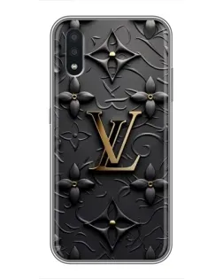 Чехол для Samsung Galaxy A01 с картинкой «Кожаная текстура LV»