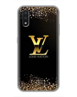Чехол для Samsung Galaxy A01 с картинкой «LV — золотые искры»