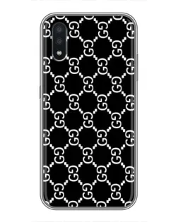 Чехол для Samsung Galaxy A01 с картинкой «Gucci — сетчатый паттерн»