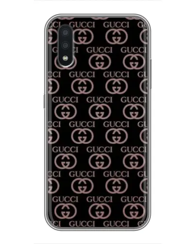 Чехол для Samsung Galaxy A01 с картинкой «Классическая монограмма Gucci»