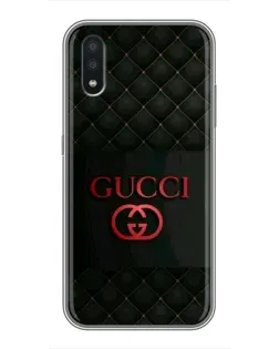 Чехол для Samsung Galaxy A01 с картинкой «Gucci — стеганый черный»