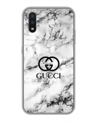 Чехол для Samsung Galaxy A01 с картинкой «Gucci — мраморный шик»