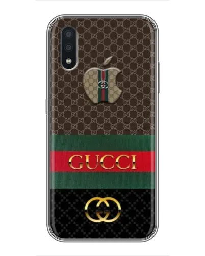 Чехол для Samsung Galaxy A01 с картинкой «Gucci — брендированный десерт»
