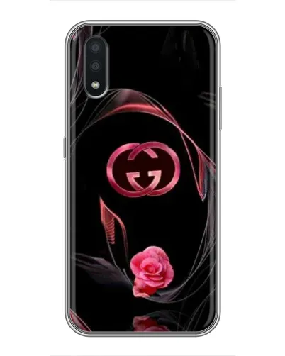 Чехол для Samsung Galaxy A01 с картинкой «Gucci — неоновая роза»
