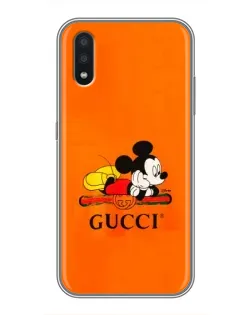 Чохол для Samsung Galaxy A01 з картинкою «Міккі Маус Gucci — помаранч»