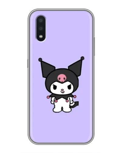 Чехол для Samsung Galaxy A01 с картинкой «Kuromi — нежный фиолетовый»