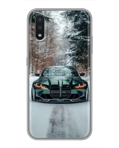 Чехол для Samsung Galaxy A01 с картинкой «BMW в зимнем лесу» Чехол для Samsung Galaxy A01 с картинкой «BMW в зимнем лесу»