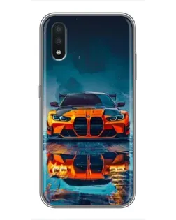 Чохол для Samsung Galaxy A01 з картинкою «BMW — золота емблема»