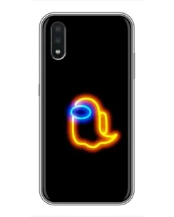 Чохол для Samsung Galaxy A01 з картинкою «Among Us неонове сяйво»