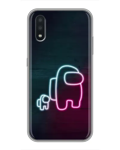 Чехол для Samsung Galaxy A01 с картинкой «Among Us неон-арт» Чехол для Samsung Galaxy A01 с картинкой «Among Us неон-арт»