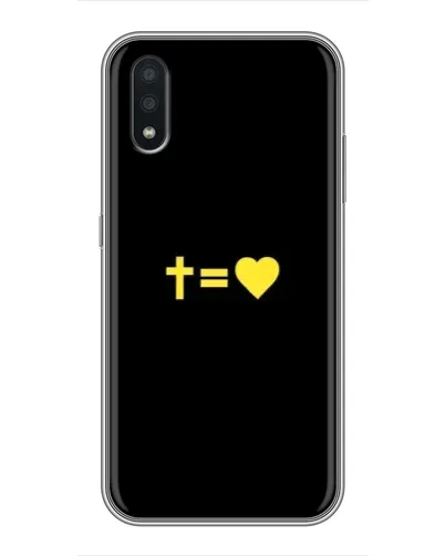 Чехол для Samsung Galaxy A01 с картинкой «Сердце и Крест» Чехол для Samsung Galaxy A01 с картинкой «Сердце и Крест»