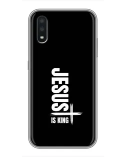 Чехол для Samsung Galaxy A01 с картинкой «Вертикаль веры Jesus»