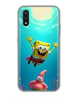 Чохол для Samsung Galaxy A01 з картинкою «Спанч Боб під водою»