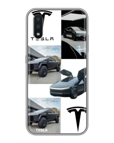 Чехол для Samsung Galaxy A01 с картинкой «Коллаж Cybertruck Tesla» Чехол для Samsung Galaxy A01 с картинкой «Коллаж Cybertruck Tesla»