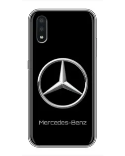 Чехол для Samsung Galaxy A01 с картинкой «Mercedes Silver Logo»