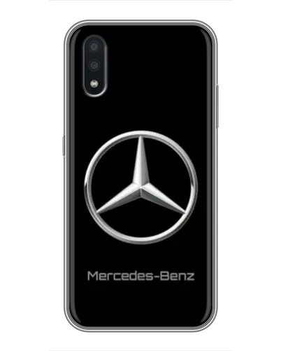 Чехол для Samsung Galaxy A01 с картинкой «Mercedes Silver Logo»