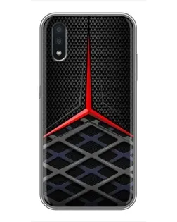 Чехол для Samsung Galaxy A01 с картинкой «Mercedes Carbon Grid»