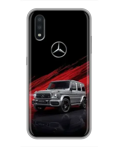 Чехол для Samsung Galaxy A01 с картинкой «Mercedes G-Class красный»