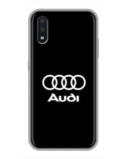 Чехол для Samsung Galaxy A01 с картинкой «Классическое лого Audi»