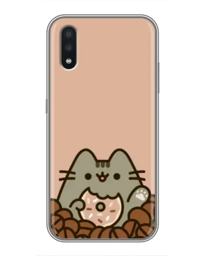 Чехол для Samsung Galaxy A01 с картинкой «Кофейный Пушин»