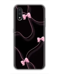 Чехол для Samsung Galaxy A01 с картинкой «Розовые ленты»