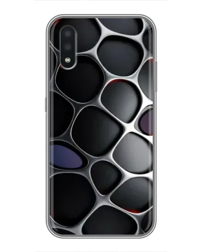 Чехол для Samsung Galaxy A01 с картинкой «Объемная темная решетка» Чехол для Samsung Galaxy A01 с картинкой «Объемная темная решетка»