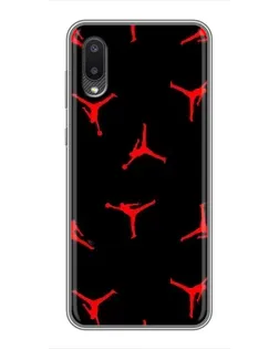 Чехол для Samsung Galaxy A02 с картинкой «Jordan Red Pattern» Чехол для Samsung Galaxy A02 с картинкой «Jordan Red Pattern»